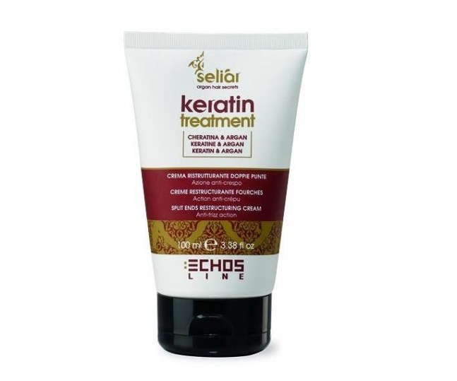 Восстанавливающий крем-флюид против секущихся кончиков волос Seliar Keratin Treatment 100мл
