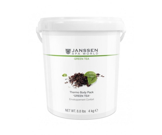 JANSSEN COSMECEUTICAL Janssen Thermo Body Pack «Green Tea» - Саморазогревающееся Anti-Age корректирующее обертывание "ЗЕЛЕНЫЙ ЧАЙ" на основе зеленого чая и водорослей (4 кг)