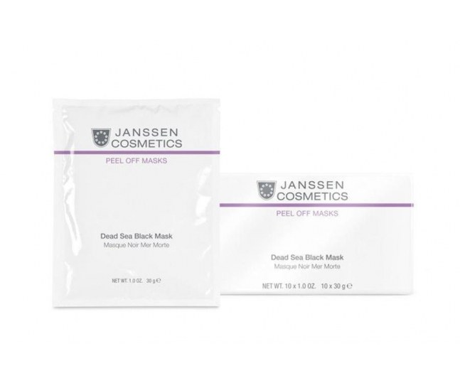 JANSSEN COSMECEUTICAL Janssen Black Dead Sea Mask Альгинатная маска на основе грязи Мёртвого моря 10 x 30 g