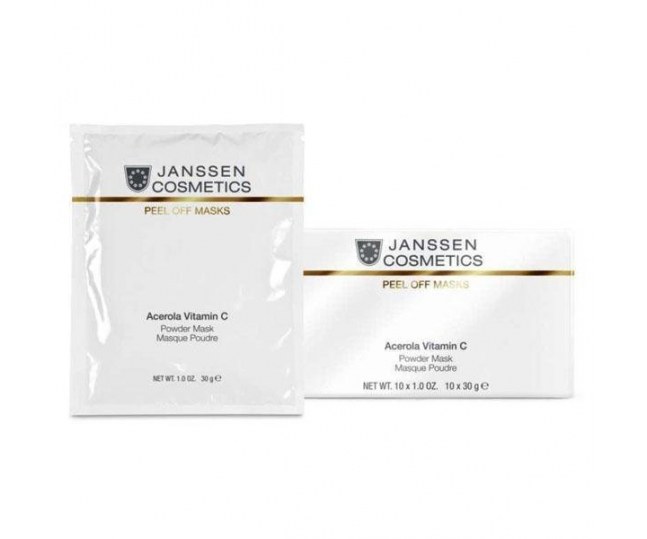 JANSSEN COSMECEUTICAL Janssen Acerola Vitamin C Mask Розовая моделирующая маска с ацеролой и витамином С 10 x 30 g