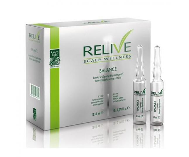  Relive Dermis Balancing Lotion Балансирующий лосьон для кожи головы 12*8мл