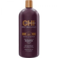 Deep Brilliance Olive&Monoi Optimum Moisture Shampoo Увлажняющий шампунь для поврежденных волос  946мл