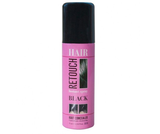 СПРЕЙ ДЛЯ ОКРАШИВАНИЯ КОРНЕЙ. ЧЕРНЫЙ  HAIR RETOUCH SPRAY  BLACK - 75мл