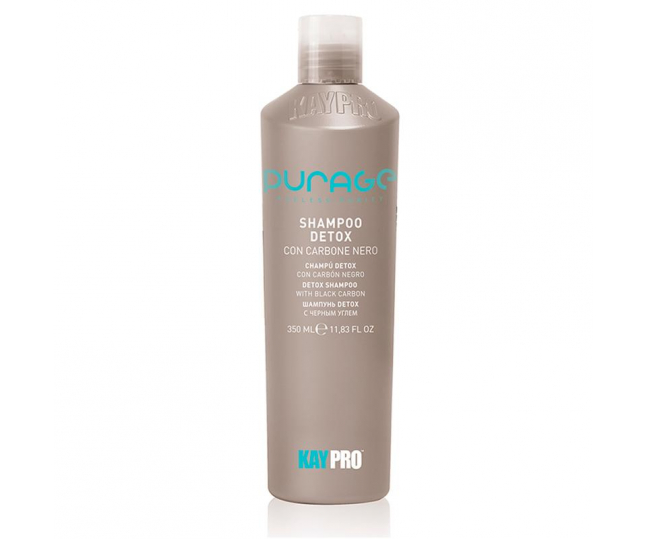 ДЕТОКС ШАМПУНЬ  НА ОСНОВЕ ЧЕРНОГО УГЛЯ DETOX SHAMPOO BLACK CARBON - 350 мл