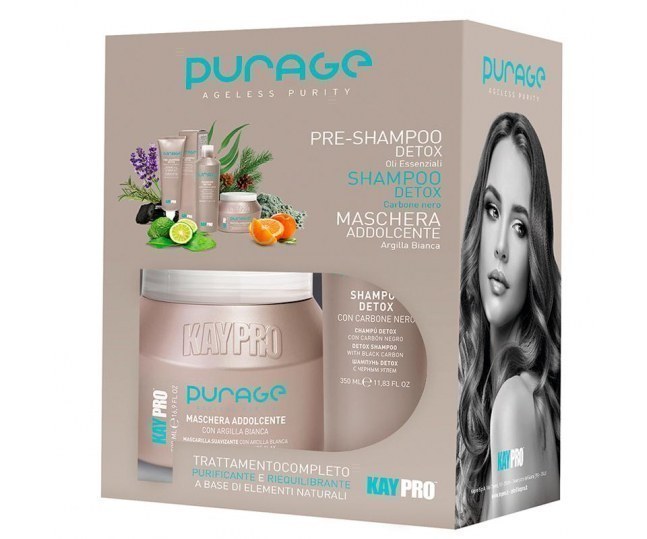 НАБОР PURAGE - PURAGE AGELESS PURITY 350+500+150 мл