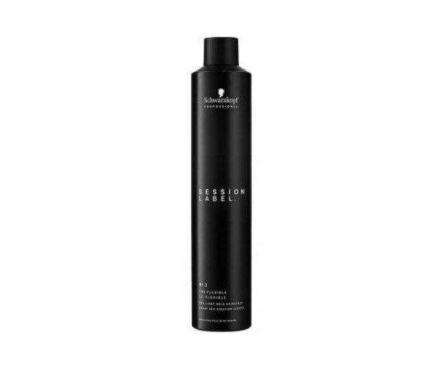 Лак эластичной фиксации Schwarzkopf Session Label The Flexible Hairpray 500мл
