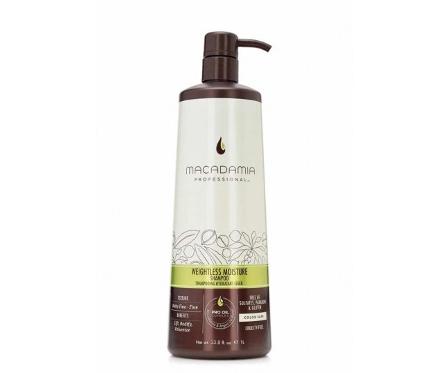 MACADAMIA Professional Weightless Moisture Shampoo - Шампунь увлажняющий для тонких волос 1000мл