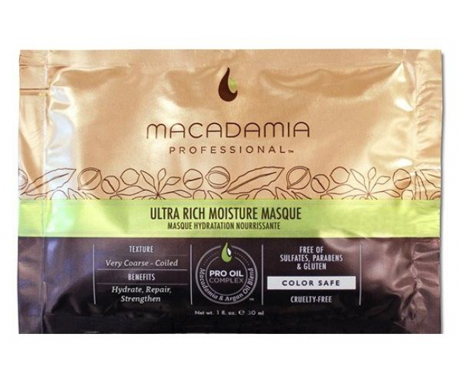 MACADAMIA Professional Nourishing Moisture Мasque - Маска питательная для всех типов волос 30 мл