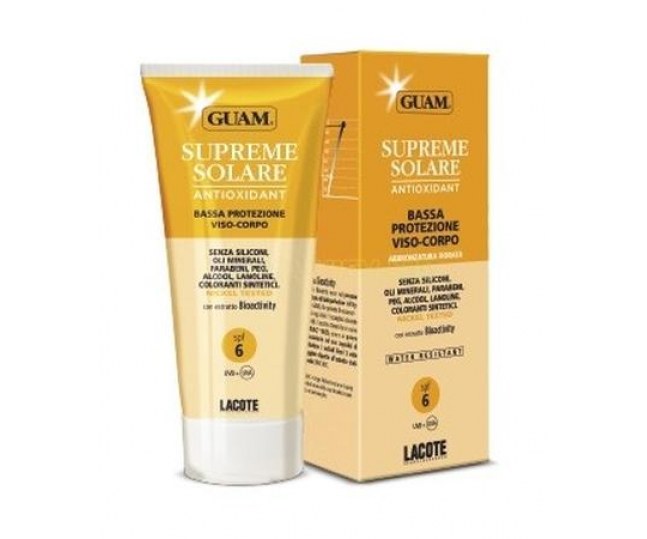 Guam Солнцезащитный крем SPF 6 линия SOLARE 150мл