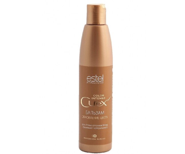 ESTEL Curex Color Intense Бальзам обновление цвета для волос теплых оттенков блонд (бежевый / нейтральный) 250 мл