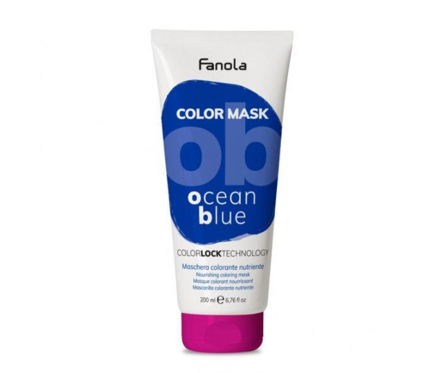 Оттеночная маска для волос Fanola Color Mask голубая 200мл