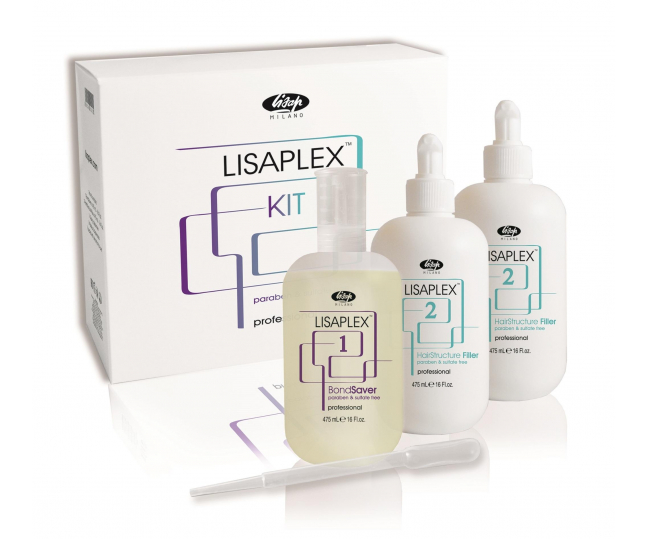 Lisaplex Professional KIT Система биореконструкции и восстановления волос 3х475мл