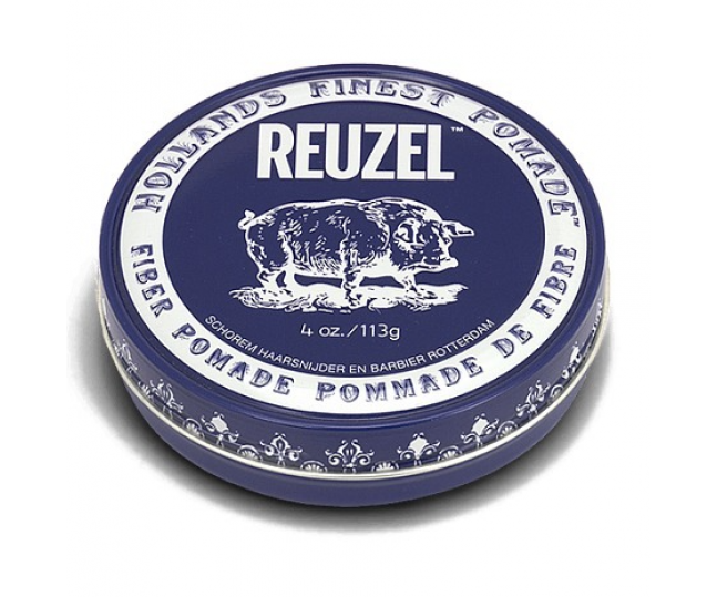 Reuzel Fiber Pomade темно-синяя паста Pig 113г