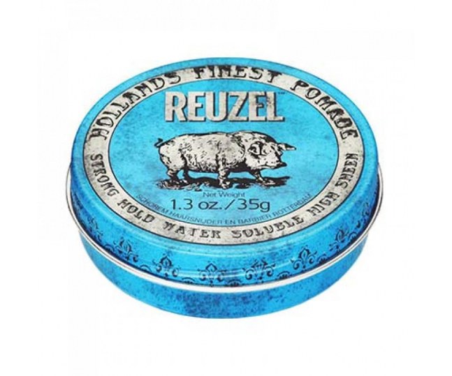 Reuzel Blue Strong Hold синяя помада Piglet водник 35г