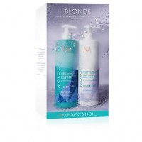 Moroccanoil Набор Шампунь + Кондиционер с фиолетовым пигментом 500мл+500мл