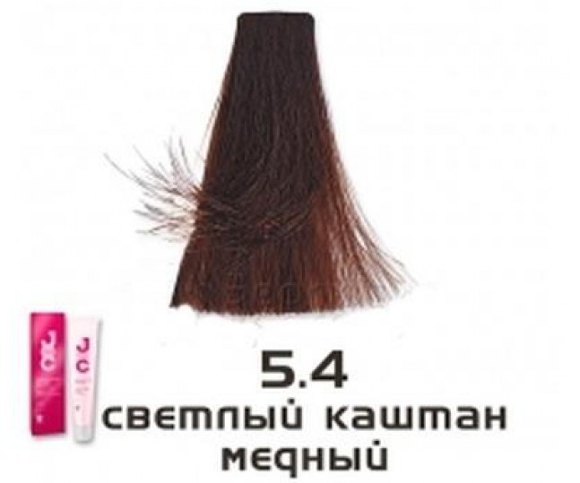 BAREX JOC Color Крем-краска 5.4 - Светлый Каштан медный   100мл
