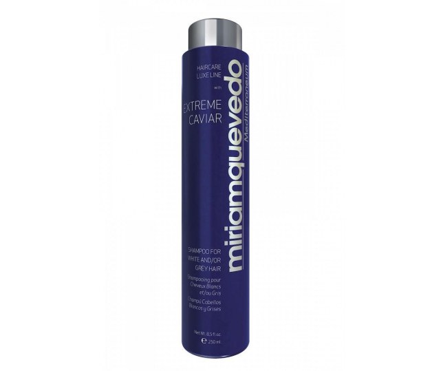 Miriamquevedo EXTREME CAVIAR SHAMPOO FOR WHITE AND GREY HAIR Шампунь для светлых и седых волос с экстрактом черной икры 250 ml