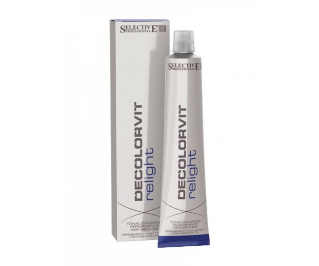 Decolorvit Relight Средство для перманентного тонирования после мелирования (пепельный) 100мл