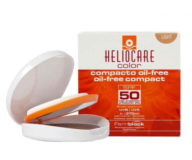 Heliocare Color Oil-Free Compact SPF 50 Sunscreen Крем-пудра компактная с SPF 50 для жирной и комбинированной кожи (Light)10г
