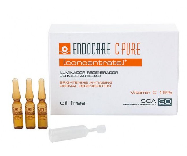 Endocare C Pure Concentrate – Brightening Antiaging Dermal Regenaration Регенерирующий омолаживающий концентрат с витамином С 14шт*1мл