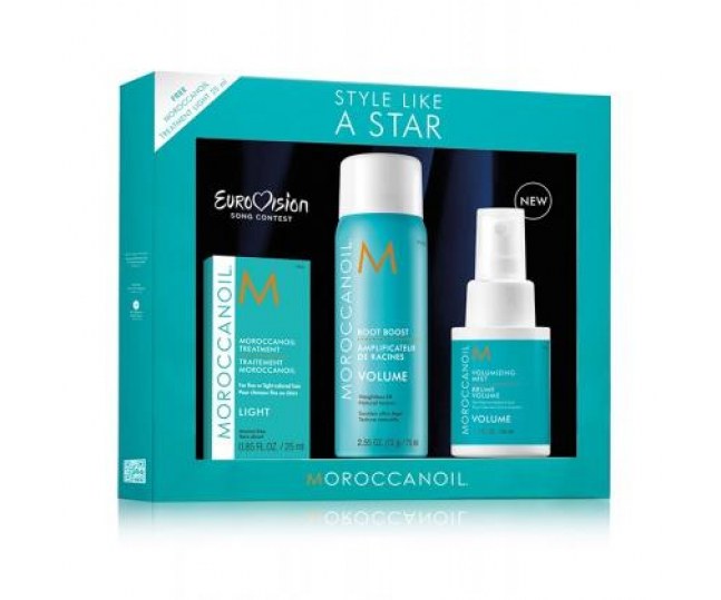 Набор Moroccanoil Style Like A Star Option 2 ( спрей для прикорн. Объема 75 мл+ восстанав. Масло 25 мл light+спрей воздушный мист 50 мл)