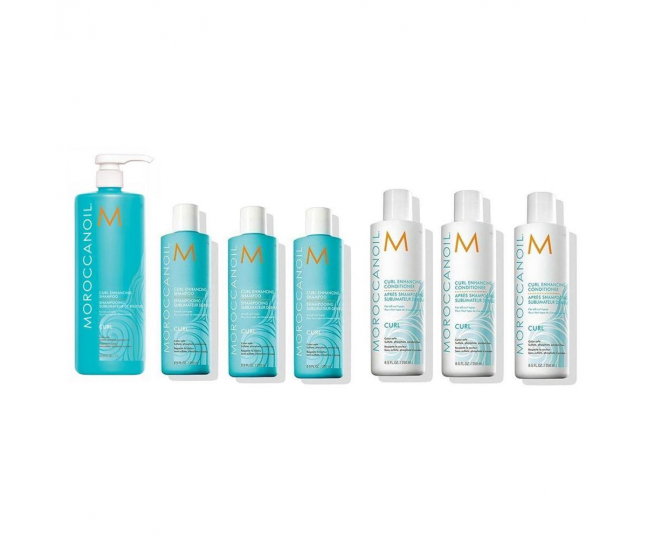 Moroccanoil CURL Medium Set Подарочный набор: шампунь для вьющихся волос, кондиционер для вьющихся волос 1000 мл + 6*250 мл