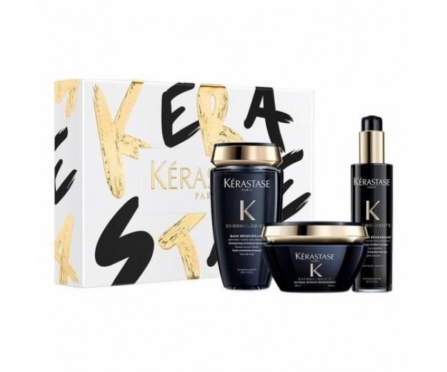 Новогодний набор 2022 Kerastase Chronologiste для кожи головы и волос 250мл+200мл+150мл