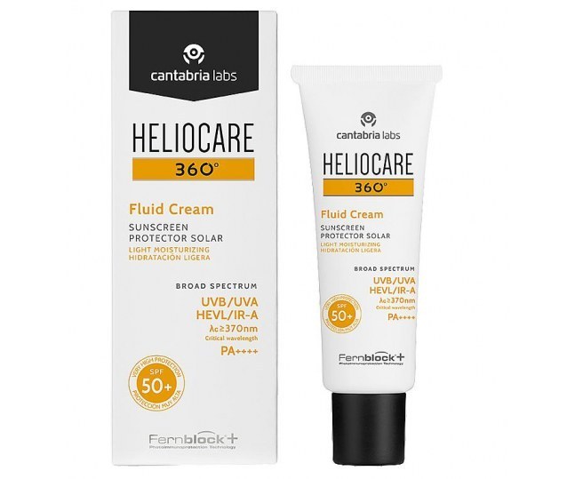 Heliocare 360º Fluid Cream SPF 50+ Sunscreen Солнцезащитный крем-флюид с SPF 50+ для всех типов кожи 50 мл