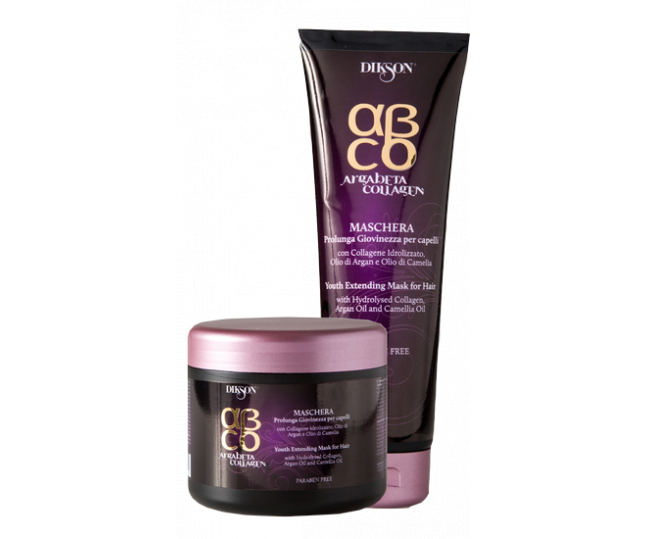 Dikson ARGABETA COLLAGENE hair mask Маска "Продление молодости" на основе масла Арганы и Коллагена 250мл