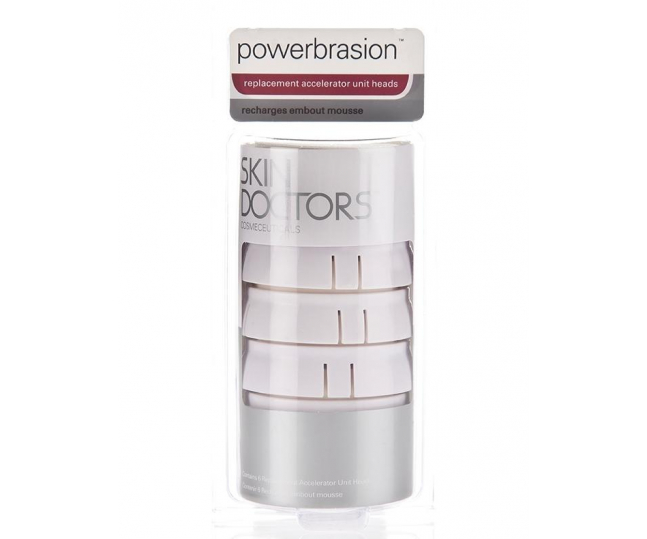 Skin Doctors - PowerBrasion sponges. Сменные насадки для системы PowerBrasion - 6 штук.