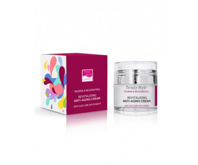 Крем возрождающий Anti Age plus 24 часа "Taurine & Resveratrol" 30мл Beauty Style