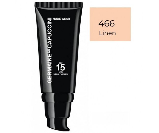 NUDEWEAR Light and airiness master makeup SPF15 Тональный крем,тон 466 лен 30мл