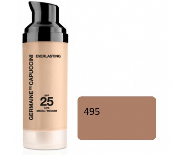 EVERLASTING Semi-matt makeup 12-h SPF 25 Тональный крем тон 495 светло-бежевый 30мл