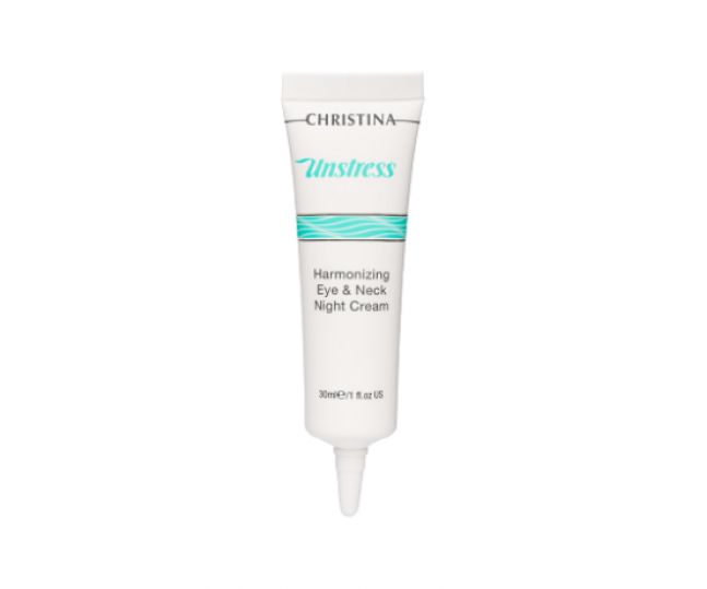 CHRISTINA Unstress: Harmonizing Night Cream for eye and neck- Гармонизирующий ночной крем для кожи век и шеи 30 ml