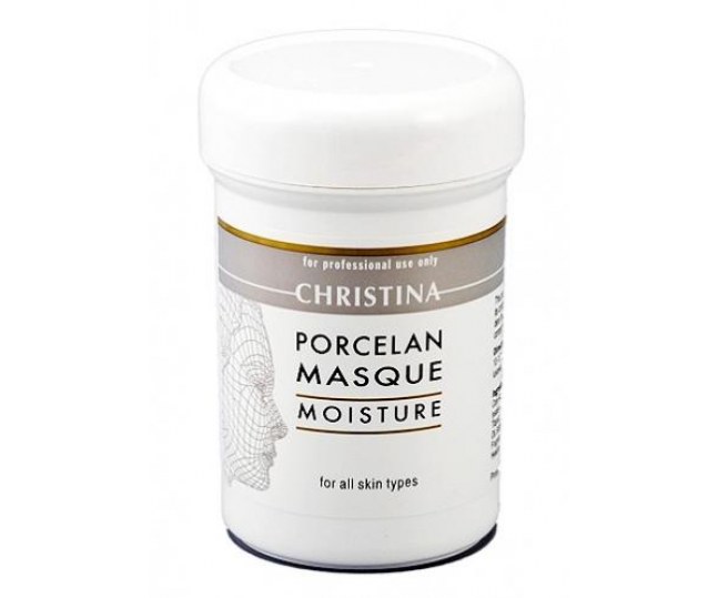 CHRISTINA Porcelan Moisture Porcelan Mask - Увлажняющая маска "Порцелан" для всех типов кожи 250 ml