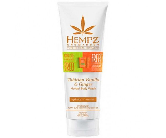 HEMPZ BODY WASH TAHITIAN VANILLA & GINGER Гель для душа Имбирь и Ваниль Таити 385мл