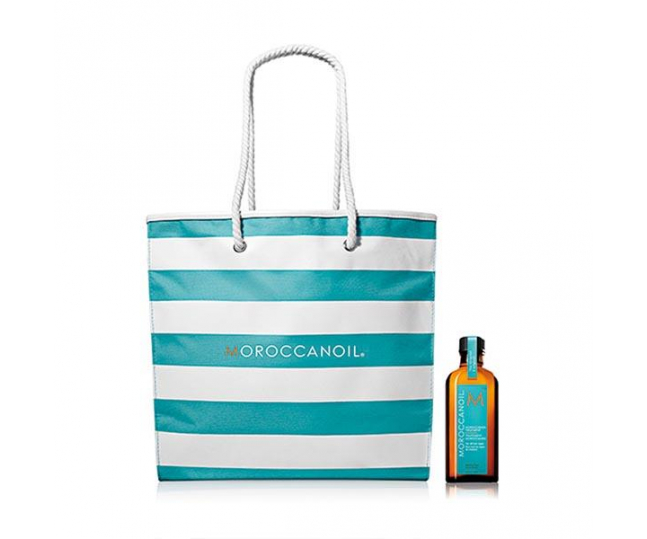 Moroccanoil Набор с пляжной сумкой+масло light 100мл