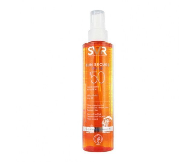 SVR Безопасное солнце Sun Secure Dry Oil Сухое масло SPF50, 200 мл
