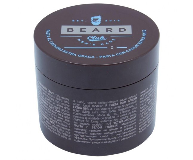 KAYPRO Beard Club - Паста для волос экстра матовая с белой глиной 100 мл