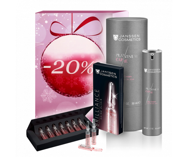ANTI-AGE PLATINUM SET НАБОР PLATINUM Крем+эликсир в ампулах