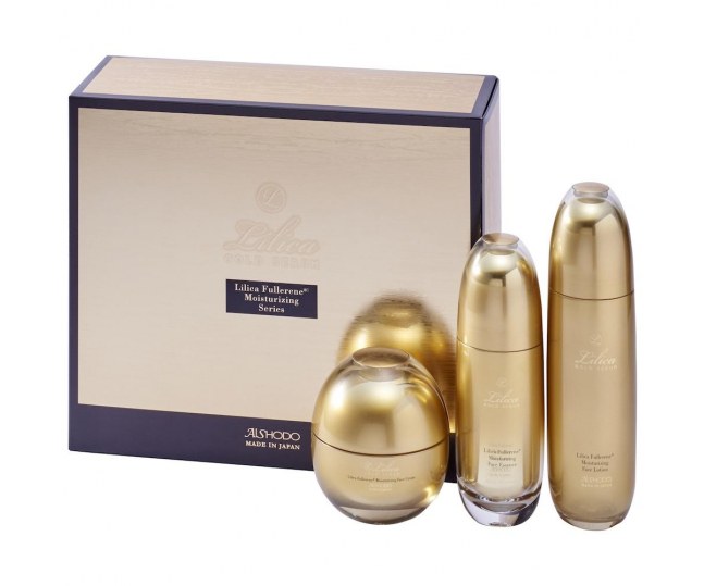 Aishodo Подарочный набор для лица на основе фуллерена «Золотая сыворотка ЛиЛиКа» LiLiCa Gold Serum Face Set