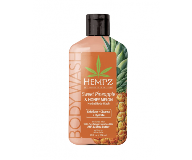 Hempz Гель для душа Ананас и Медовая дыня Sweet Pineapple & Honey Melon Herbal Body Wash 500мл