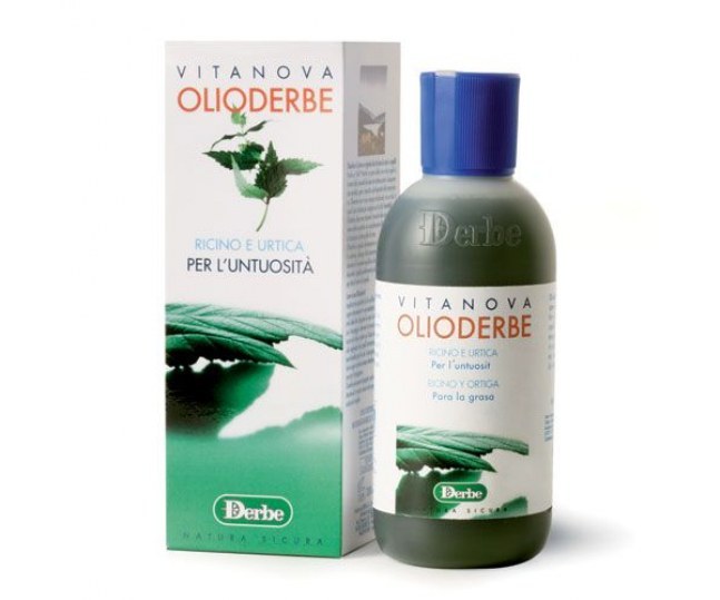 DERBE OLIODERBE ORTICA - Масло моющее с крапивой "Olioderbe" для волос, склонных к жирности 200мл