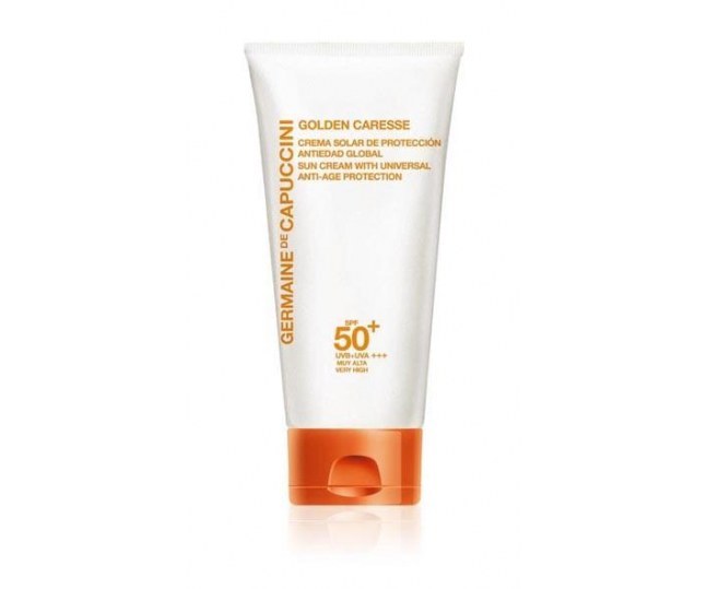 Golden Caresse Sun Cream Universal Anti-Age Protection SPF50 - Крем Солнцезащитный Универсальный Антивозрастной SPF50+ 50мл
