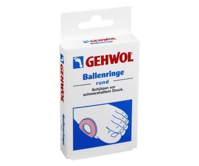 GEHWOL Ballenringe Rund Круглые кольцевые накладки 6 штук