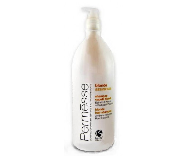 BAREX Blonde hair shampoo with Amber and Polymnia Root extracts Шампунь для осветленных волос с экстртрактом Янтаря и корня Полимнии  1000мл