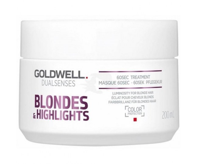 GOLDWELL Dualsenses Blondes and Highlights 60 sec Treatment - Интенсивный уход за 60 секунд для осветленных волос 200 мл
