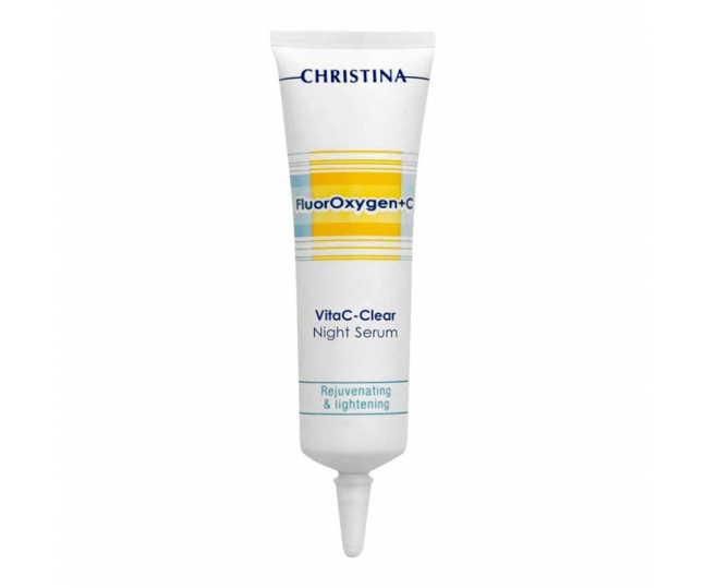 CHRISTINA Fluoroxygen+C Vita C - Clear Night Serum Ночная осветляющая сыворотка (для домашнего использования) 30 ml