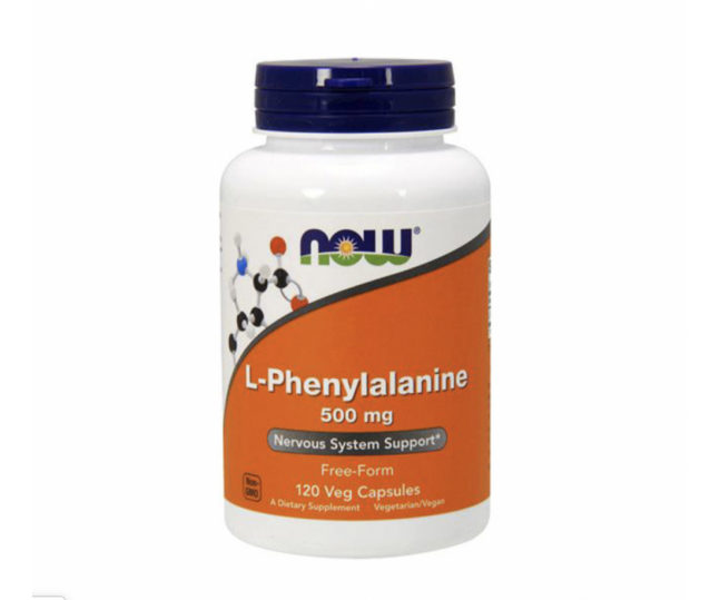NOW L-Phenylalanine 500mg L-Фенилаланин 500мг 120 капс