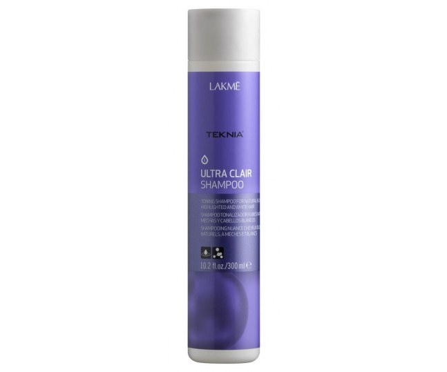 LAKME TEKNIA Ultra Clair Shampoo Шампунь тонирующий для светлых оттенков волос 300 мл